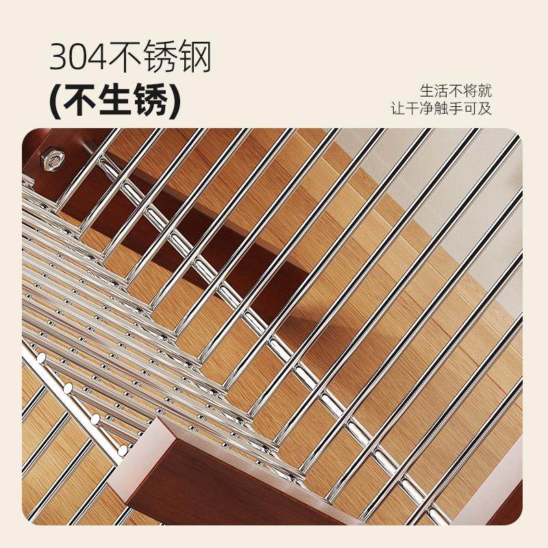 环图中古碗盘沥水架碗架304不锈钢厨房置物架沥水篮碗筷碟收纳层,淘宝优惠券,粉丝福利购,淘宝优惠卷