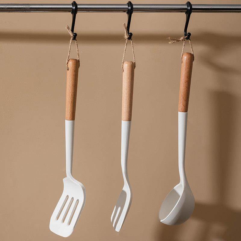 硅胶铲子不粘锅专用锅铲耐高温厨具套装汤勺家用漏勺做饭全套炒菜,淘宝优惠券,粉丝福利购,淘宝优惠卷