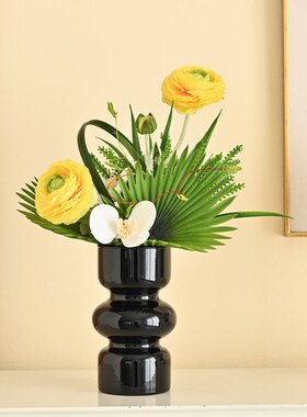 牡丹仿真花花束绣球蝴蝶兰拍摄道具客厅装饰O摆件餐桌摆设假花绢