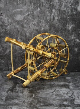 竹制摩天轮工艺品摆件礼物水车特色摆设装饰N餐厅日韩料理餐具酒