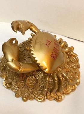 李居明常年吉祥物横行无忌天机蟹摆件寓意横财得利爆财家居装饰