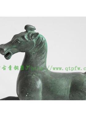 汉代纯铜青铜器客厅桌面仿古摆件工艺品马踏飞燕铜奔马居家装饰品