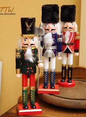 胡桃夹子木偶英国士兵玩偶儿童房间卧室酒柜装饰品家居小摆设创意