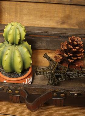 覆古摆件手提式小木箱子中国风彷古橱窗装饰木质覆古做旧摄影道具