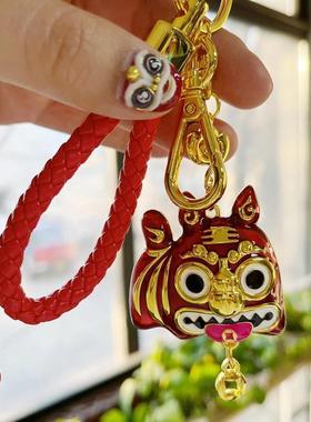 文创意生肖福牛纳财随身钥匙扣环汽车挂件书包情侣女生日伴手礼物