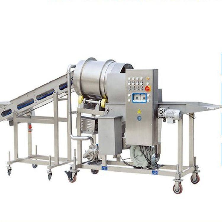 鸡胸肉鸡米花滚筒上粉机商用大型上粉设备流水线锅包肉上粉设备,淘宝优惠券,粉丝福利购,淘宝优惠卷