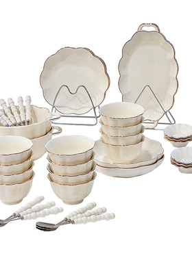 轻奢送朋友e搬新家房子礼物实用餐具碗盘碗碟碗筷套装乔迁新居礼