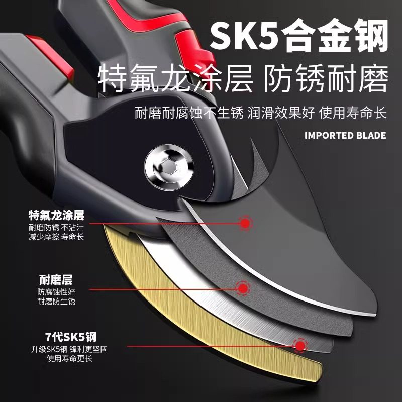 德力西电气修枝剪园艺剪刀果树剪枝园林花卉修花修剪树枝专用剪刀,淘宝优惠券,粉丝福利购,淘宝优惠卷