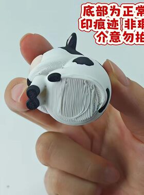 emo草地牛汽车摆件手办可爱丑萌