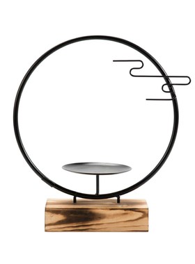 优选新中式铁艺创意托架家居茶馆民宿造景茶壶茶具摆件收纳摆设展