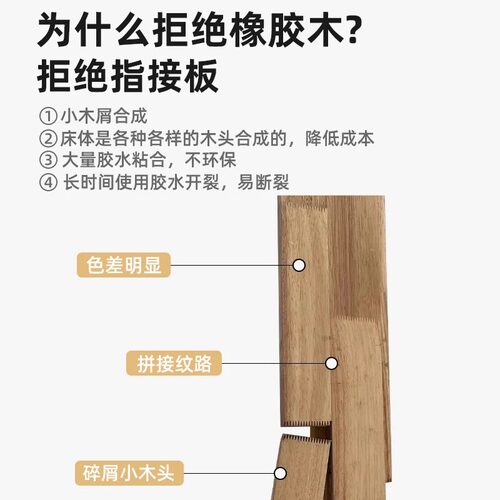 全实木榻榻米排骨架床架无床头床定制床任意尺寸民宿无靠背床矮床 - 图2