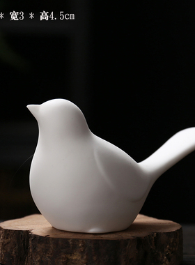 优选创意简约现代饰品家居客厅软装摆件仿真动物陶瓷小鸟喜鹊桌面
