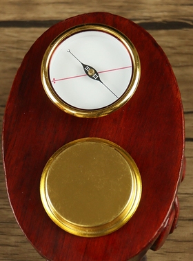 优选黄铜十字天池高精度精工细针罗盘指南针原装厘米3.6cm2.6cm一