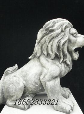 优选促销现代鱼池水景假山装饰动物摆设仿真狮子流水喷泉工艺品摆