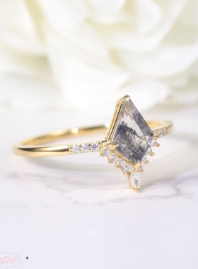 天然水晶戒指女轻奢高级感