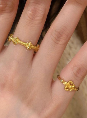 文化意象镂空雕刻叠戴点睛