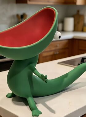 蜥蜴汤姆肥皂盒3D打印沥水收纳盒