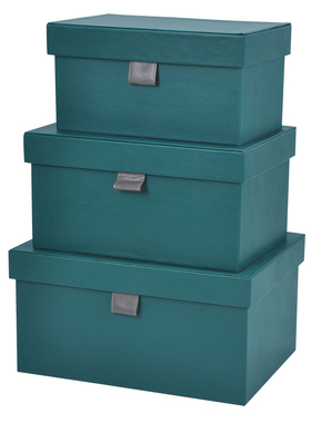 优选轻奢皮质皮扣收纳盒样板房间衣帽间衣橱装饰箱盒子储物箱软装