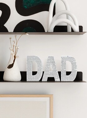 优选玄关摆件简约现代客厅电视柜字母木质装饰品儿童房书架摆设工