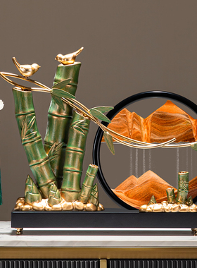 节节高升竹子流沙画摆件办公室毕业送老师教师节礼物升职乔迁礼品