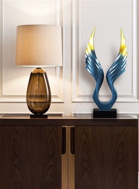 创意大鹏展翅摆h件现代简约客厅家居饰品酒柜办公室桌面开业送礼