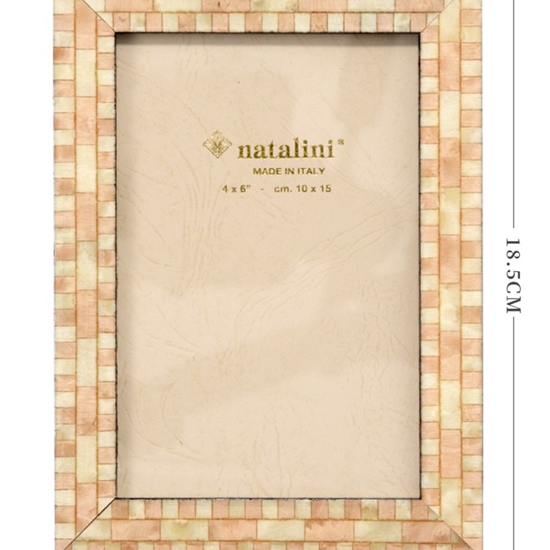 意大利生产NATALINI小清新手工实木摆台相框6寸 照片打印冲洗定制 - 图0