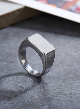 钛钢戒指男潮牌ins风嘻哈食指戒男士高级感指环女
