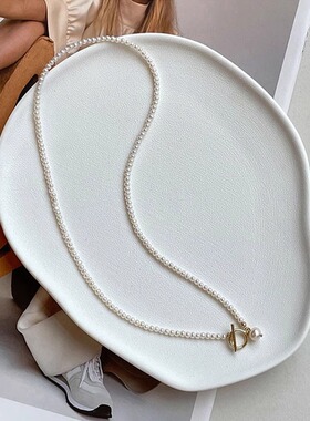 法式高级感项链精致简约百搭锁骨链冷淡风个性气质颈链潮