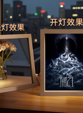 薛之谦镜子灯光画万兽之王演夜灯