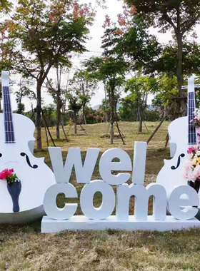 优选户外庭院金属仿真大提琴雕塑公园景观样品屋展示中心婚庆草坪