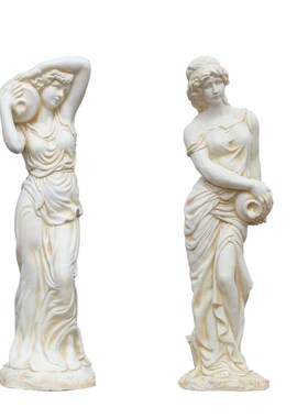 优选欧式落地仕女雕塑人物客厅创意摆设工艺景观花园酒店门厅创意