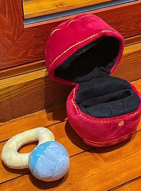 情人节礼物冬日告白毛绒布大钻戒指礼盒天作之合爱心玩偶求婚道具