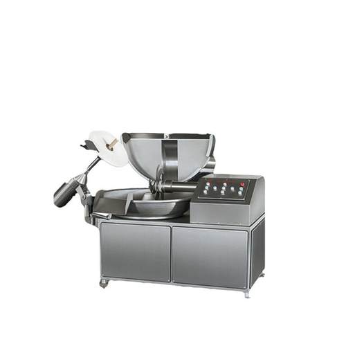 苏子叶桑叶斩拌设备 大块牛羊肉切碎打碎机 鱼泥多功能真空斩拌机 - 图3