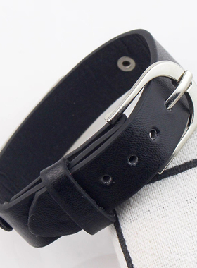 动漫周边手链  火影忍者手环个性  六芒星学生男女朋克PU皮手饰品