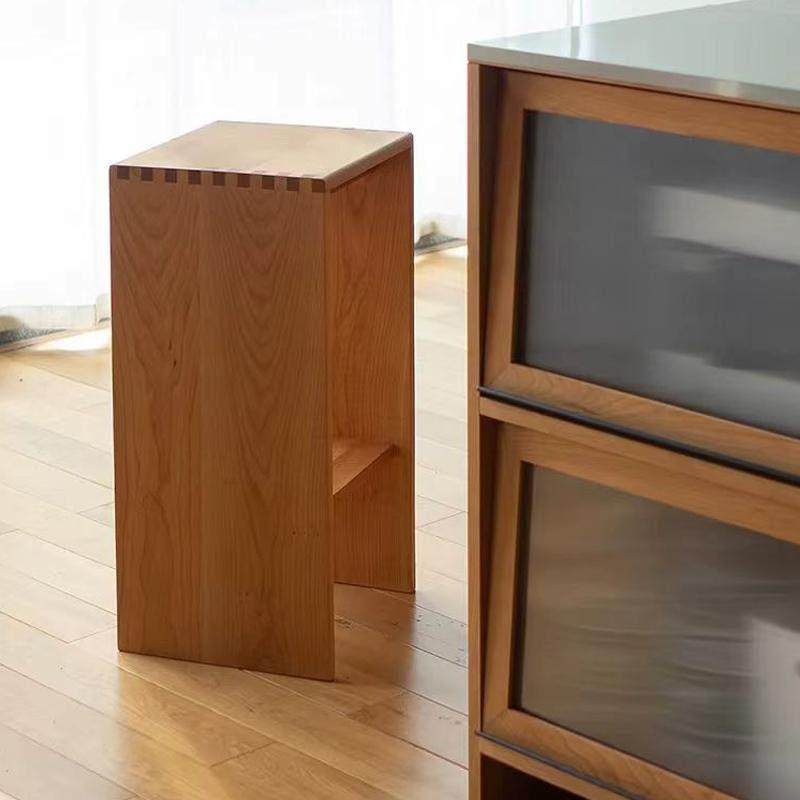 樱桃木实木吧台凳日式北欧极简岛台餐桌酒吧椅子家用置物高脚凳,淘宝优惠券,粉丝福利购,淘宝优惠卷