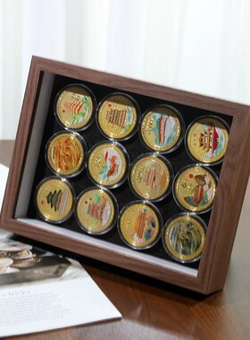 防尘大容量纪念币展示相框