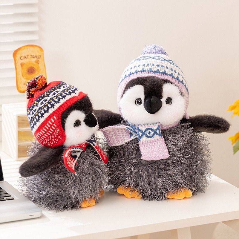 非常宝贝追梦企鹅公仔毛绒玩具戴帽子木棉企鹅玩偶女生儿童礼物,淘宝优惠券,粉丝福利购,淘宝优惠卷