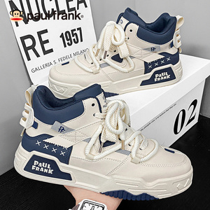 大嘴猴高帮板鞋男2025新款冬季加绒保暖棉鞋休闲马丁鞋东北雪地靴