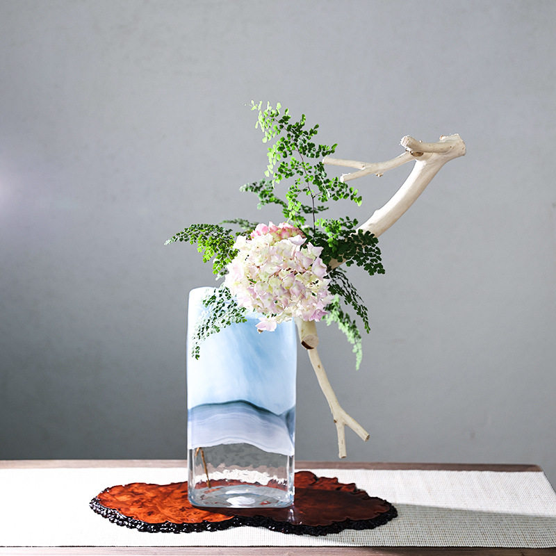 剑山插花器皿透明插花水养专用客厅插富贵竹鲜花百合直筒玻璃花瓶,淘宝优惠券,粉丝福利购,淘宝优惠卷