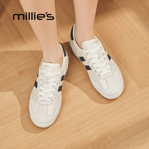 MILLIE'S/妙丽复古德训鞋女2026新款透气阿甘鞋爆款休闲运动鞋子 - 图2