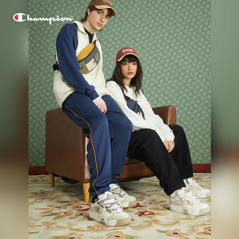 Champion冠军面包鞋女增高厚底板鞋百搭小白鞋女鞋子休闲运动鞋子,淘宝优惠券,粉丝福利购,淘宝优惠卷