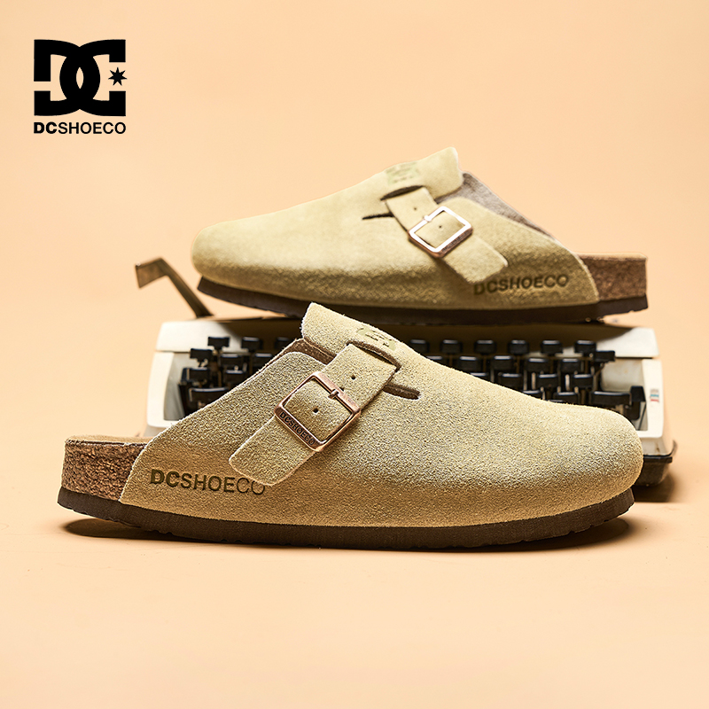 DC SHOES WEIC CAS2025冬季新款软底勃肯鞋男外穿半拖一脚蹬拖鞋 - 图0
