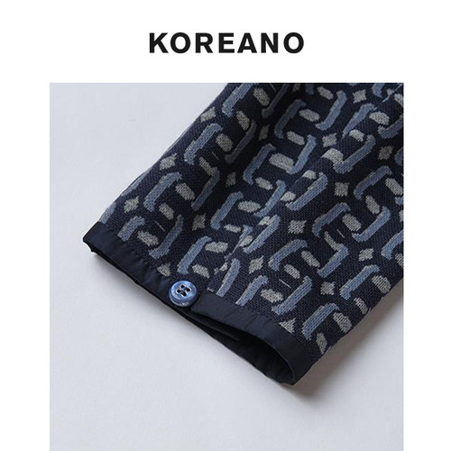 【KOREANO】冬季几何花型短款衬衫 【H】 CY6534(UN) - 图2