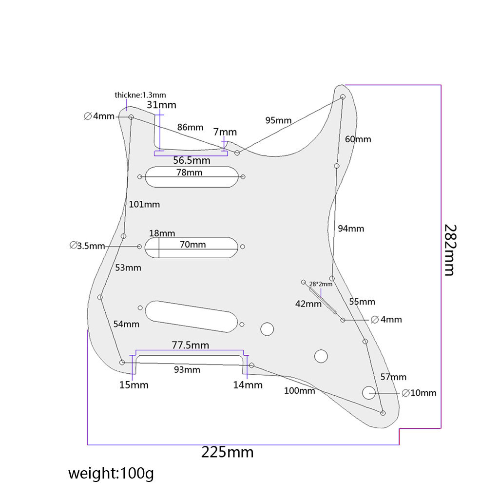 乐器配件  吉他配件  玫瑰金拉丝ST吉他护板,淘宝优惠券,粉丝福利购,淘宝优惠卷