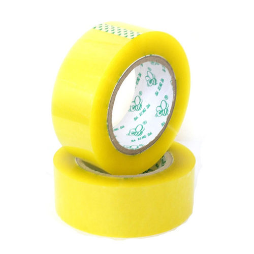 Bopp高粘45*140码透明胶粘带胶带明黄封箱胶带广州批发封箱胶纸现 - 图0