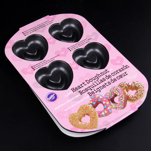 （惠尔通）烘焙模具 六连心形甜甜圈烤盘