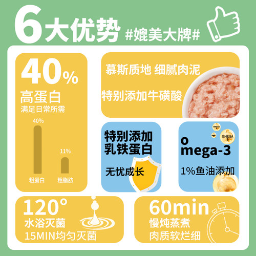 猫饭全价主食猫条湿粮餐包猫咪零食鸡牛鱼油幼猫成猫营养补水罐头 - 图0