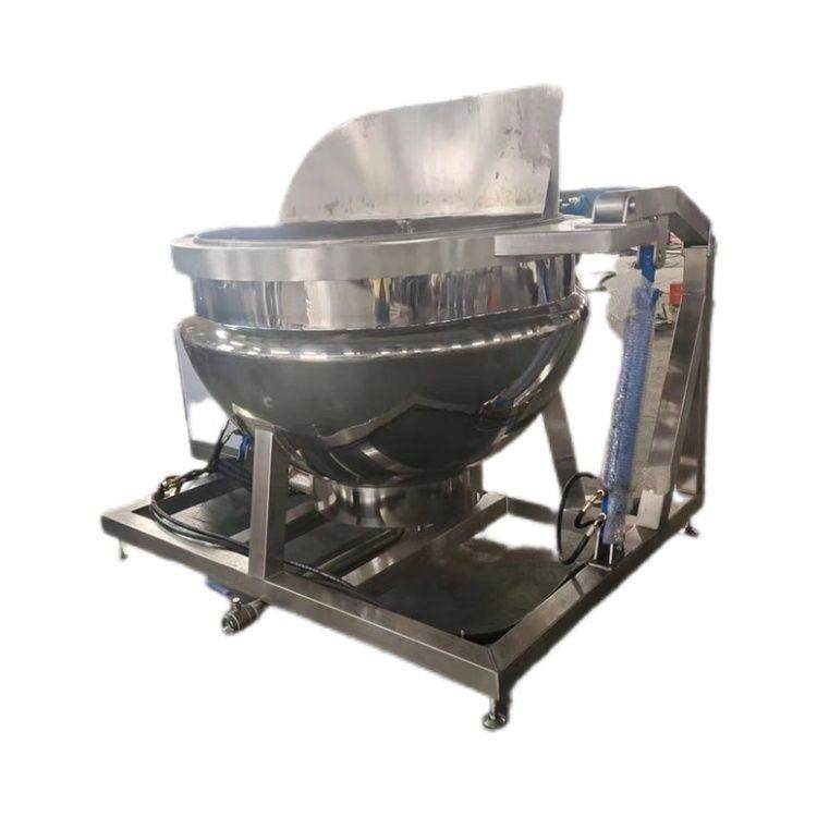 400L蒸汽加热自动翻框锅 圆形不锈钢肉类焯水设备 不锈钢油炸锅,淘宝优惠券,粉丝福利购,淘宝优惠卷