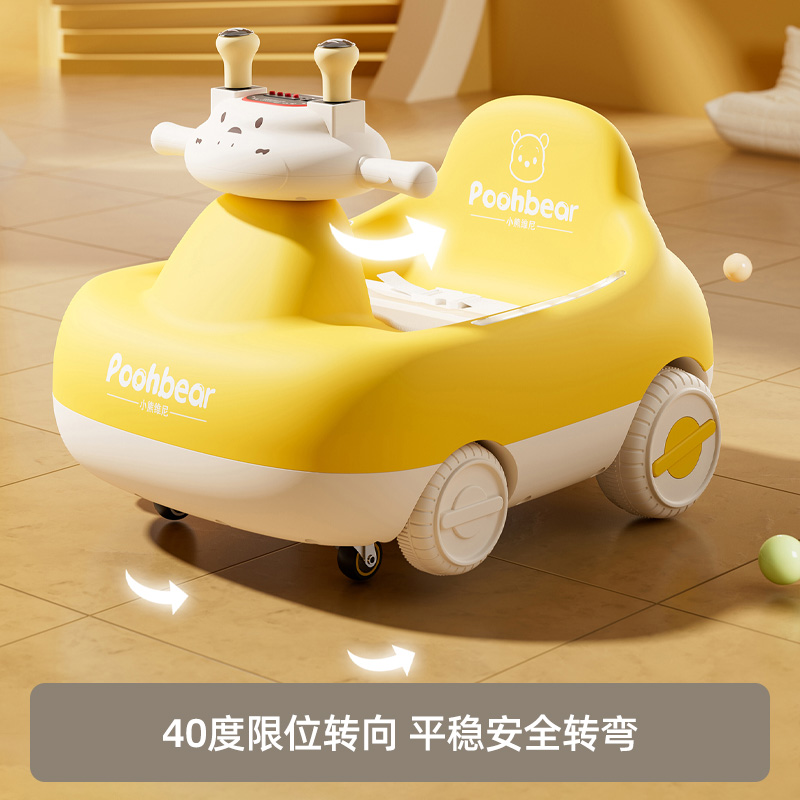 2025新款儿童电动扭扭车1到3岁摇摇车可坐遥控车四轮宝宝周岁礼物 - 图3