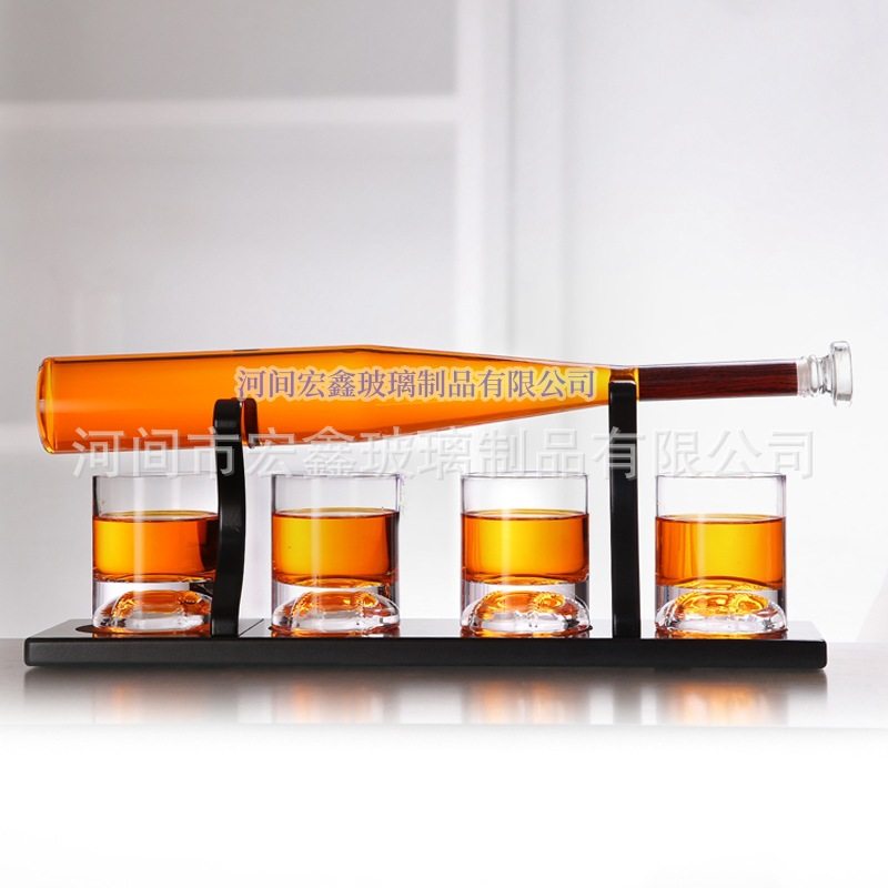 厂家批发异形工艺酒瓶 棒球醒酒器套装 高硼硅伏特加威士醒酒器,淘宝优惠券,粉丝福利购,淘宝优惠卷